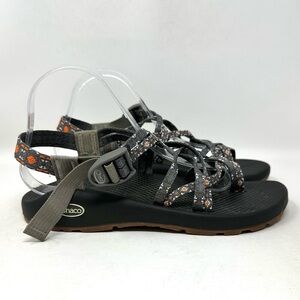Chaco Creed Golden ZX/2 Sandals Grey Orange Womens 10